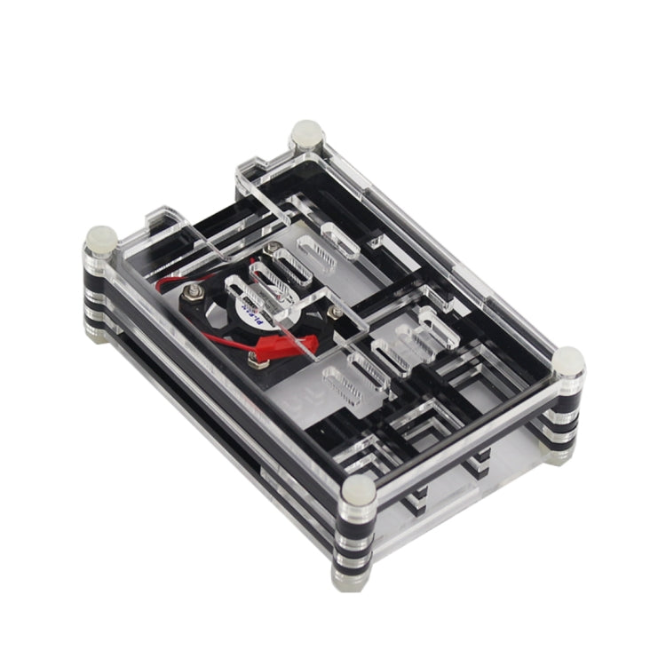 9層アクリルボックスシェルケース 冷却ファン付き Raspberry Pi 3用