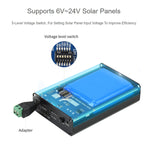 Waveshare ソーラーパワーマネージャー、内蔵10000mAhリチウムポリマーバッテリー、6V〜24Vソーラーパネル対応、19799