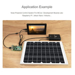 Waveshare ソーラーパワーマネージャー、内蔵10000mAhリチウムポリマーバッテリー、6V〜24Vソーラーパネル対応、19799