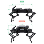 Waveshare WAVEGO 12自由度バイオニック犬型ロボット、基本バージョン