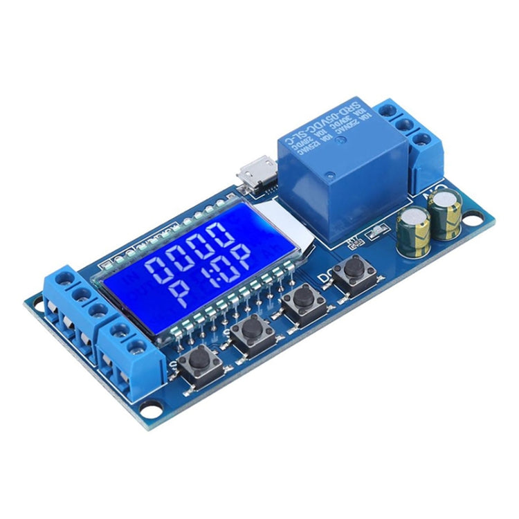 XY-LJ02 6-30V マイクロUSBデジタルLCD表示 タイムディレイリレーモジュール コントロールタイマースイッチ