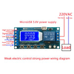 XY-LJ02 6-30V マイクロUSBデジタルLCD表示 タイムディレイリレーモジュール コントロールタイマースイッチ