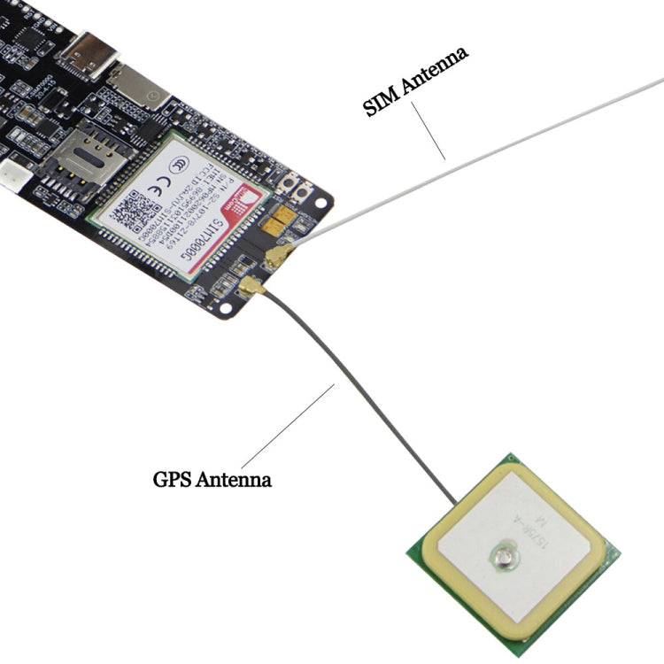 WiFi Bluetooth 18560バッテリーホルダー ソーラー充電モジュール開発ボード、T-SIM7000G