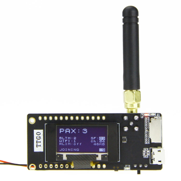 TTGO LORA32 V2.1 ESP32 0.96インチ OLED Bluetooth WiFi 無線モジュール 915MHz SMA IP5306 モジュール アンテナ付き、915MHz