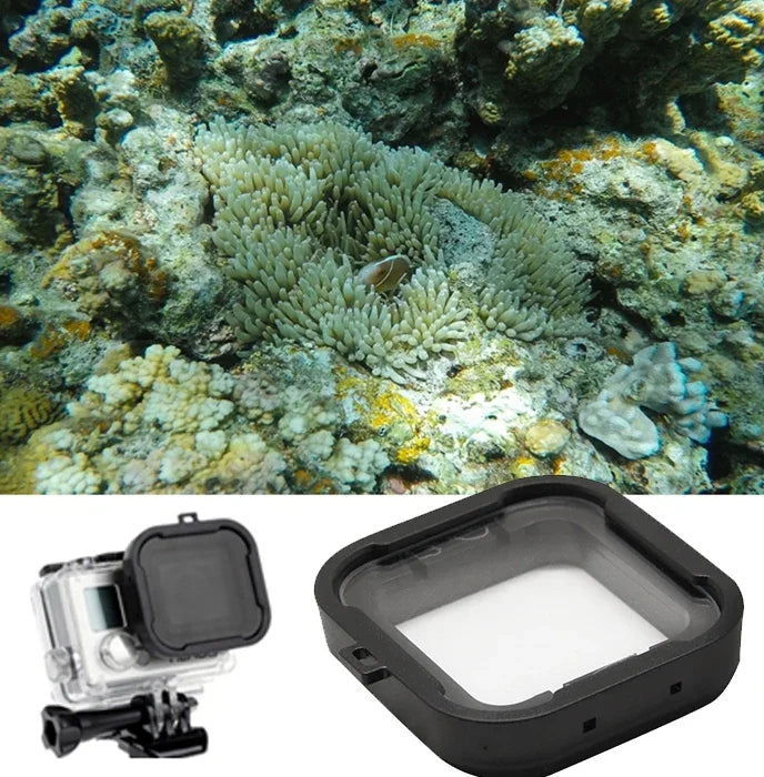 GoPro HERO4 /3+用キューブスナップオンダイブハウジングレンズ6ラインスター フィルター、GoPro HERO4 /3+用スター フィルター