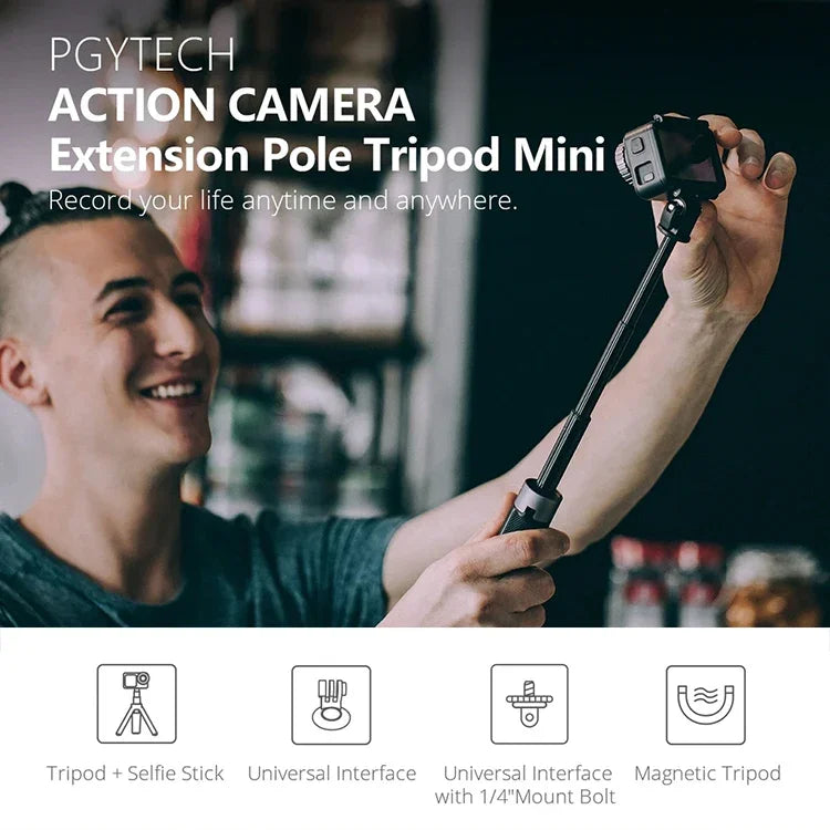 PGYTECH P-GM-117 DJI Osmo Action用アクションカメラ三脚延長セルフィースティック、P-GM-117