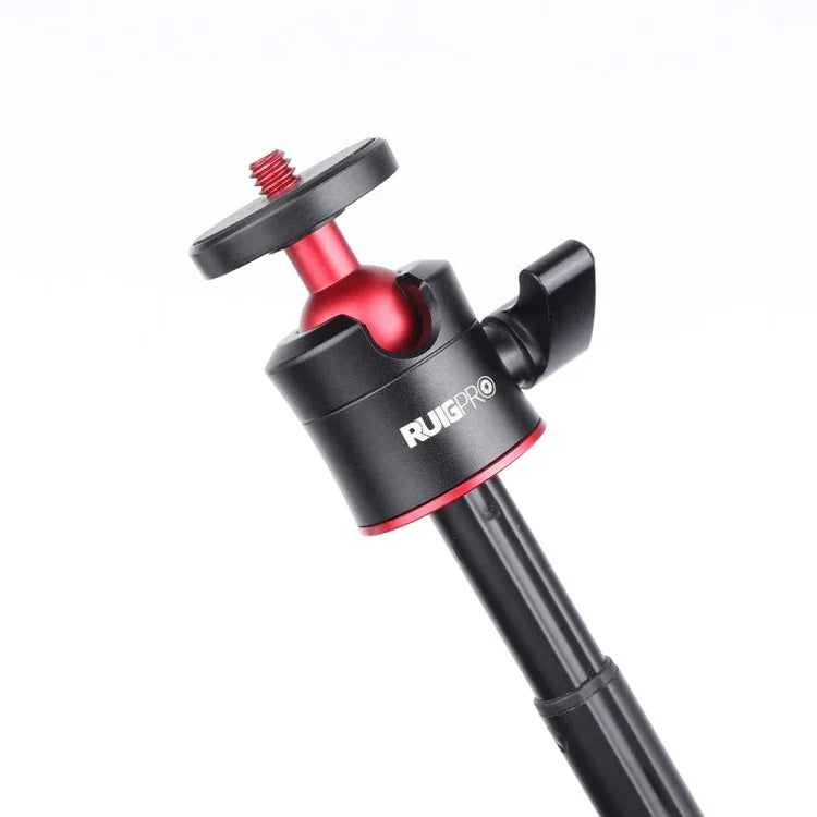 RUIGPRO 多機能折りたたみ三脚ホルダー 自撮りモノポッドスティック ボールヘッド付き GoPro、Insta360、DJIおよびその他アクションカメラ用、三脚モノポッド