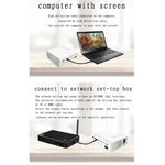 YG520 1800ルーメン HD LCDプロジェクター、内蔵スピーカー、Uディスク、モバイルハードディスク、SDカード、AV接続DVD、セットトップボックス対応、標準版
