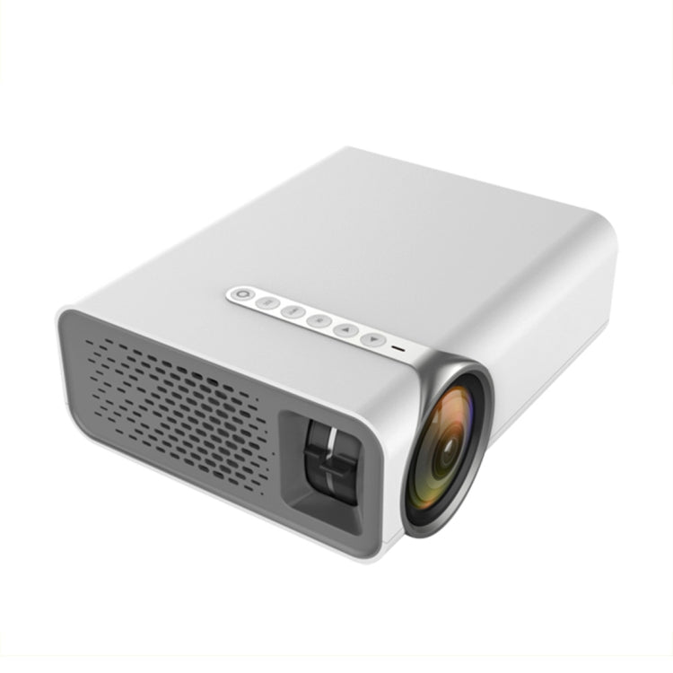 YG520 1800ルーメン HD LCDプロジェクター、内蔵スピーカー、Uディスク、モバイルハードディスク、SDカード、AV接続DVD、セットトップボックス対応、標準版