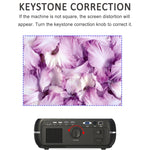 DH-A10 5.8インチLCDスクリーン 4200ルーメン 1280×800P HDスマートプロジェクター リモコン付き、Android 6.0 OS、WiFi、Bluetooth、HDMIx2、USBx2、VGA、AV IN/RCA、RJ45、LAN対応