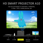 DH-A10 5.8インチLCDスクリーン 4200ルーメン 1280×800P HDスマートプロジェクター リモコン付き、Android 6.0 OS、WiFi、Bluetooth、HDMIx2、USBx2、VGA、AV IN/RCA、RJ45、LAN対応