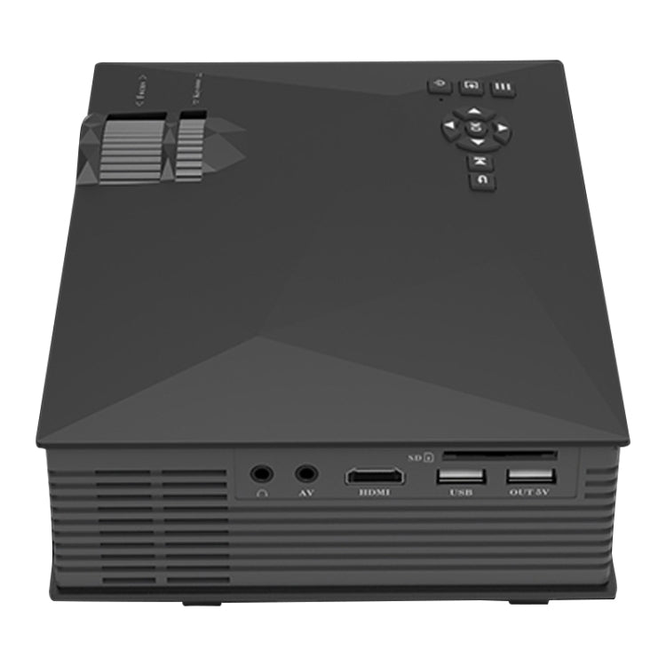 UC68 80ANSI 800×400 ホームシアターマルチメディア HD 1080P LEDプロジェクター、USB/SD/HDMI/VGA/IR対応、UC68 800×400