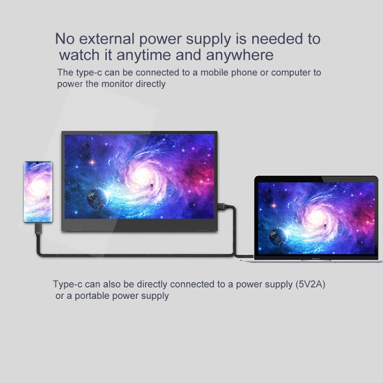 M8 14インチ 1080P 超薄型HDポータブル狭額縁ディスプレイ