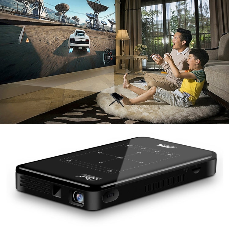 P09 ポータブル4KウルトラHD DLPミニスマートプロジェクター 赤外線リモコン付き Amlogic S905X 4コア A53 最大1.5GHz Android 6.0 1GB+8GB 2.4G/5G WiFi対応 Bluetooth TFカード対応