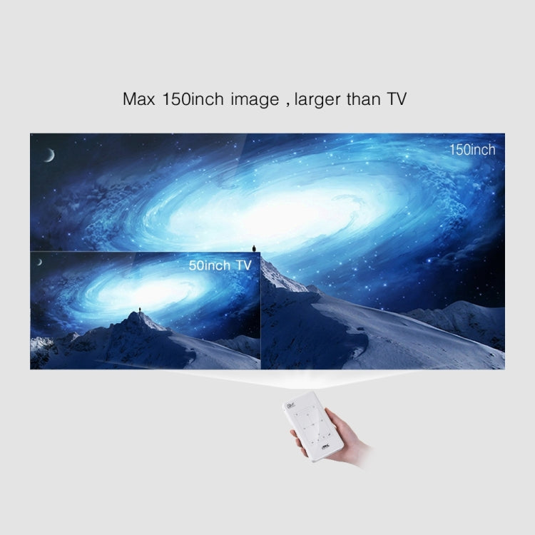 P09 ポータブル4KウルトラHD DLPミニスマートプロジェクター 赤外線リモコン付き Amlogic S905X 4コア A53 最大1.5GHz Android 6.0 1GB+8GB 2.4G/5G WiFi対応 Bluetooth TFカード対応