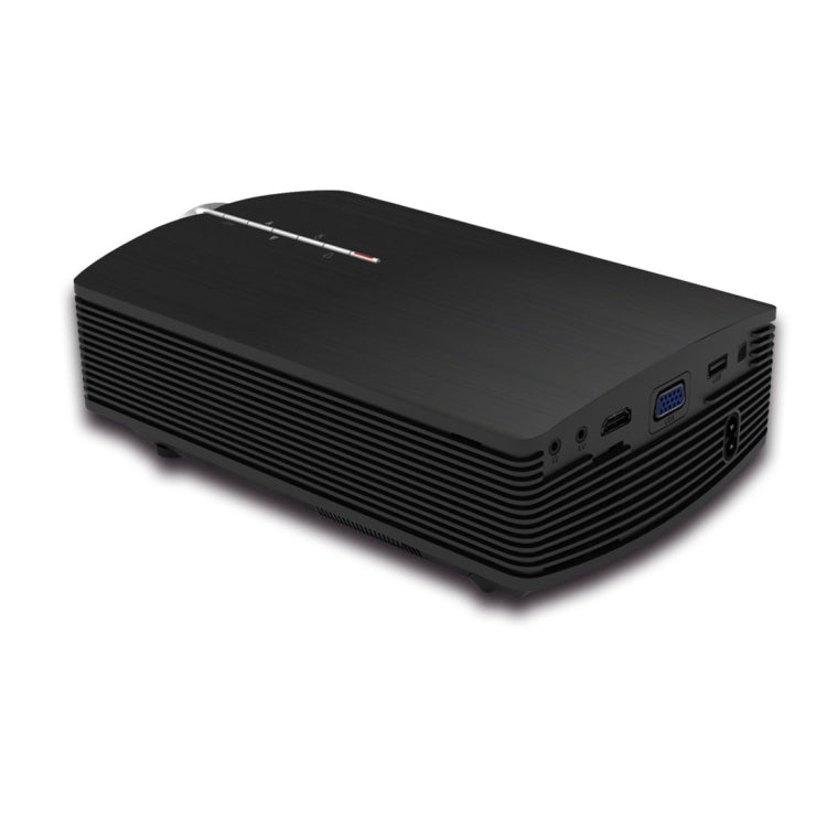 YG510 1200 LUX 800*480 LEDプロジェクター HDホームシアター、HDMI・VGA・AV・TF・USB対応、YG510 ブラック