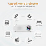 YG320 320*240 ミニLEDプロジェクター ホームシアター、HDMI・AV・SD・USB対応
