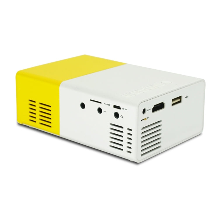YG300 400LM ポータブルミニホームシアター LEDプロジェクター リモコン付き、HDMI、AV、SD、USBインターフェース対応