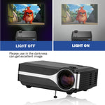 Wejoy L1 80ルーメン 4インチLCD技術 HD 800*480ピクセル プロジェクター、VGA、HDMI、L1