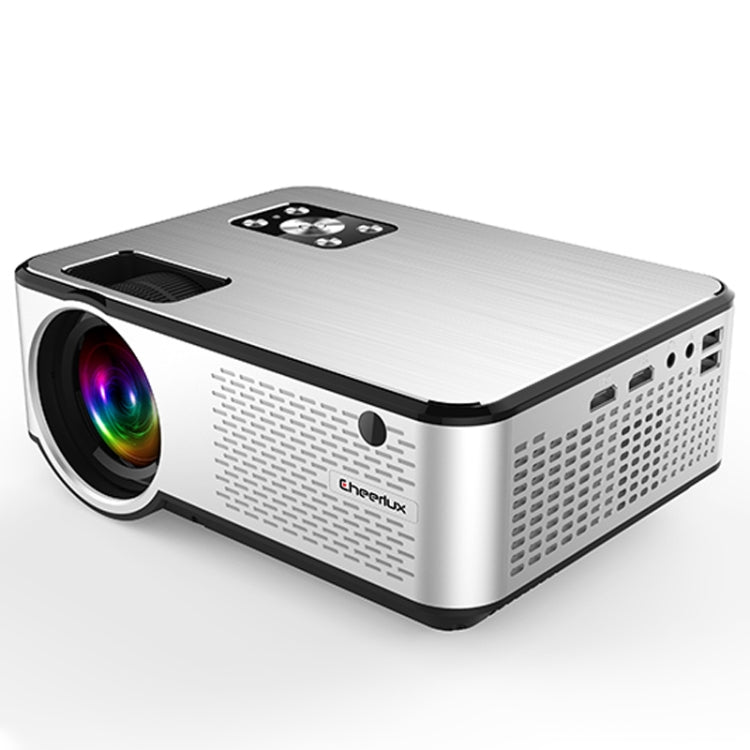 Cheerlux C9 1280x720 720P HD スマートプロジェクター、HDMI x 2 / USB x 2 / VGA / AV対応、C9（ブラック）、C9、C9（ブラックグレー）