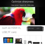 D13 2+16G 854 x 480 Android 7.1.2 ミニポケットプロジェクター 4K DLP スマートハンドヘルド LED WIFI ホームシアタープロジェクター、USB / TF / HDMI対応