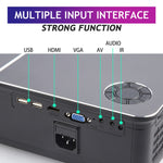 Wejoy L5 ホームシアター 調整可能な光学キーストーン フルHD 1080P LED LCDビデオプロジェクター リモコン付き