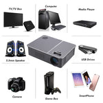 Wejoy L5 ホームシアター 調整可能な光学キーストーン フルHD 1080P LED LCDビデオプロジェクター リモコン付き