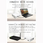 YG520 800x480 1800ルーメン ミニLEDプロジェクター ホームシアター、HDMI & AV & SD & USB & VGA対応、モバイルフォン版、モバイルフォン版