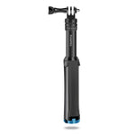 RUIGPRO 一体型ハンドヘルド三脚 セルフィースティック 伸縮モノポッドマウント GoPro、Insta360、DJIおよびその他のアクションカメラ用、ブラック
