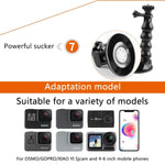 GoPro、Insta360、DJIおよびその他アクションカメラ用吸盤ジョーズフレックスクランプマウント、ジョーズフレックスクランプ