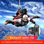 RUIGPRO 360度回転バックパックRec-Mountsクリップクランプマウント ネジ付き GoPro、Insta360、DJIおよびその他のアクションカメラ用、360度回転クリップ