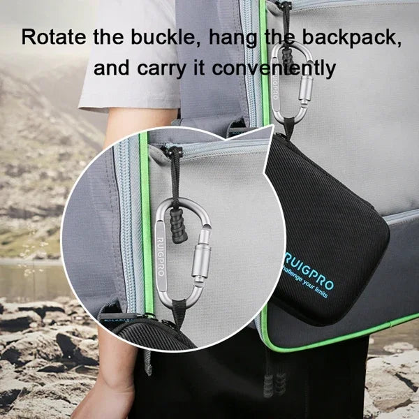 RUIGPRO 衝撃吸収防水ポータブルケース DJI Osmo Action用、サイズ：17.3cm x 12.3cm x 6.5cm、小型
