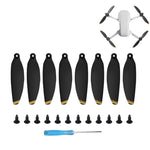 8個セット Sunnylife 4726F 低ノイズクイックリリースウィングプロペラ DJI Mavic Mini 1用、DJI Mavic Mini 1 シルバー用、DJI Mavic Mini 1 ゴールド用