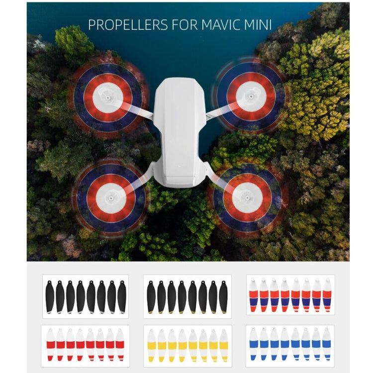 8個セット Sunnylife 4726F 低ノイズクイックリリースウィングプロペラ DJI Mavic Mini 1用、DJI Mavic Mini 1 シルバー用、DJI Mavic Mini 1 ゴールド用