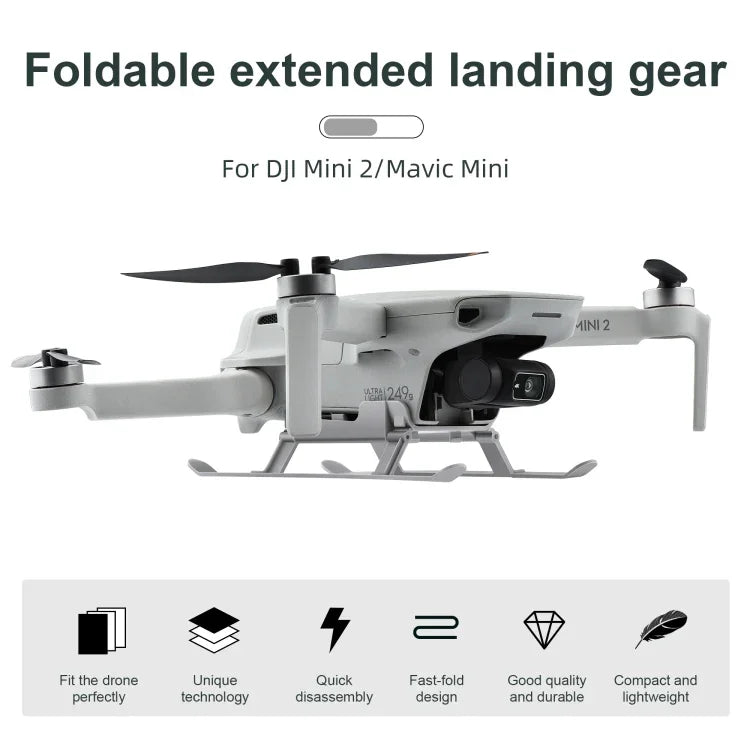 STARTRC 1106837 耐衝撃クイックリリース衝突防止ランディングギア高さ延長ホルダー DJI Mini 2 / Mavic Mini用、DJI Mavic Mini用