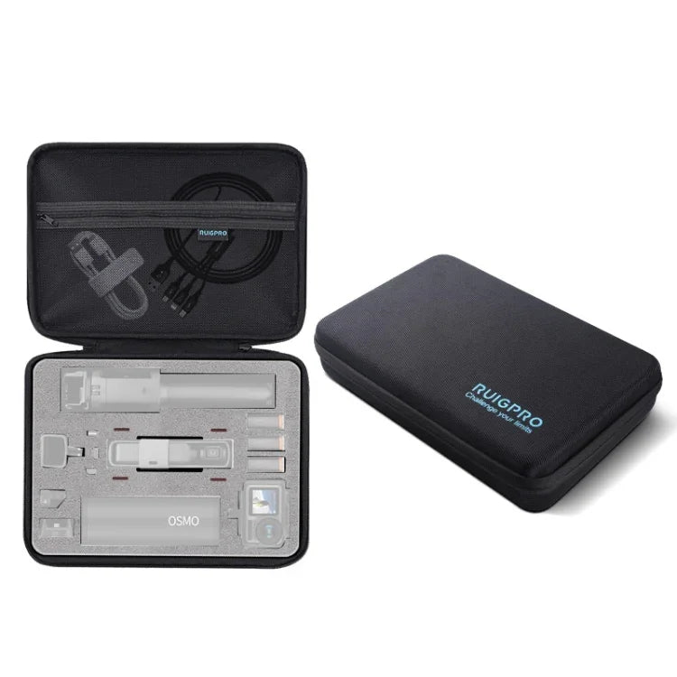 RUIGPRO Oxford 防水収納ボックスケースバッグ DJI OSMO Pocket ジンバルカメラ / OSMO Action用、サイズ: 30.2x20.8x7.2cm、RG52