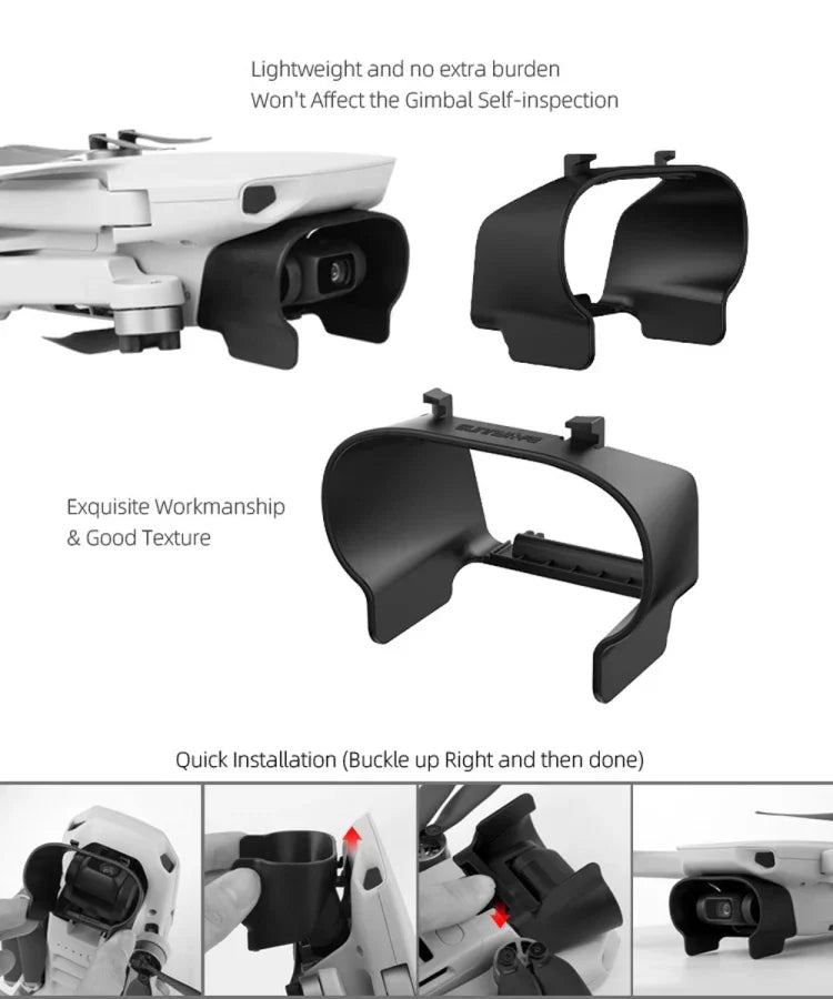 Sunnylife MM-Q9264 カメラレンズサンシェード 反射防止フード DJI Mavic mini / Mini 4K / DJI Mini 2 SE用、DJI Mavic mini用