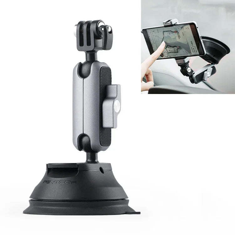 PGYTECH P-GM-132 DJI Osmo Action & GoPro 8/7用 アクションカメラ吸盤式スマホホルダー、P-GM-132