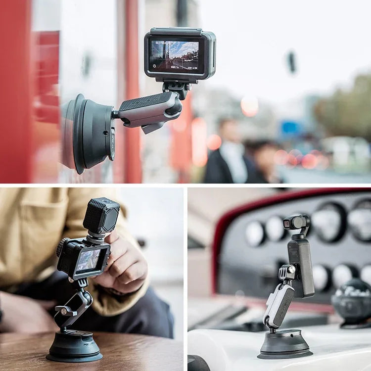 PGYTECH P-GM-132 DJI Osmo Action & GoPro 8/7用 アクションカメラ吸盤式スマホホルダー、P-GM-132