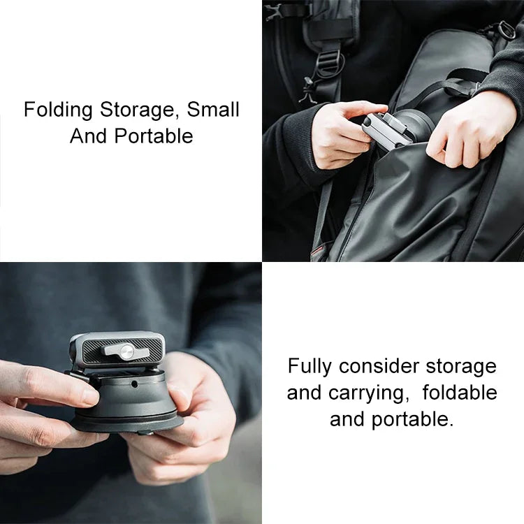 PGYTECH P-GM-132 DJI Osmo Action & GoPro 8/7用 アクションカメラ吸盤式スマホホルダー、P-GM-132