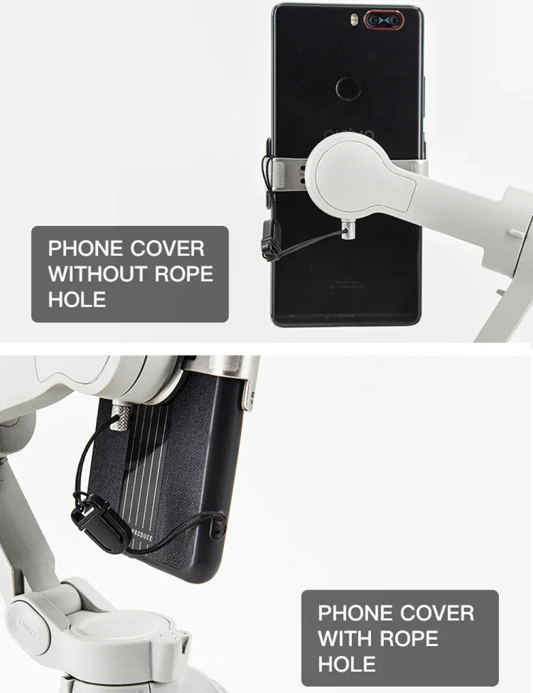 STARTRC スマホホルダ―クリップ 落下防止ロープストラップ DJI OM4 / Osmo Mobile 3 用