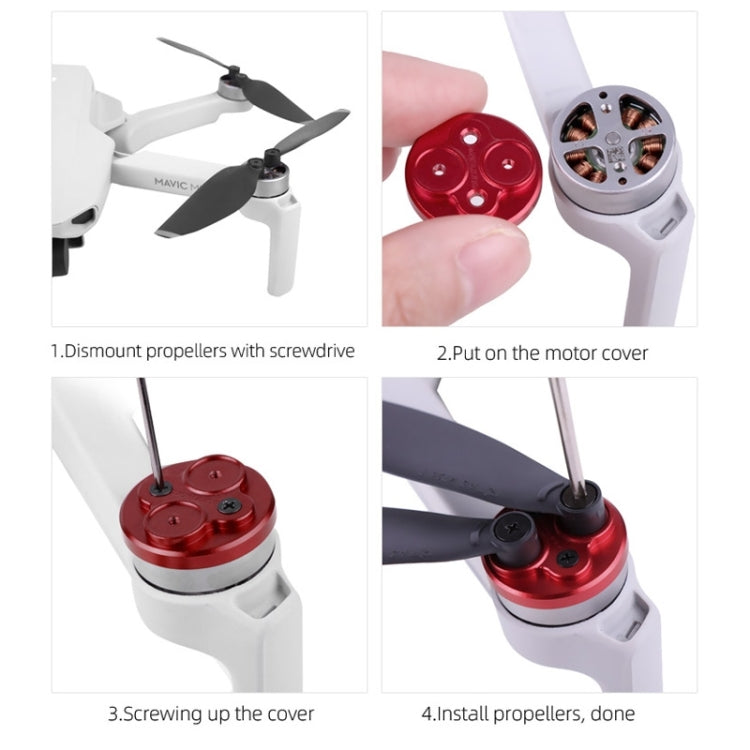 4個セット Sunnylife モーター メタル保護カバー DJI Mini 2 用
