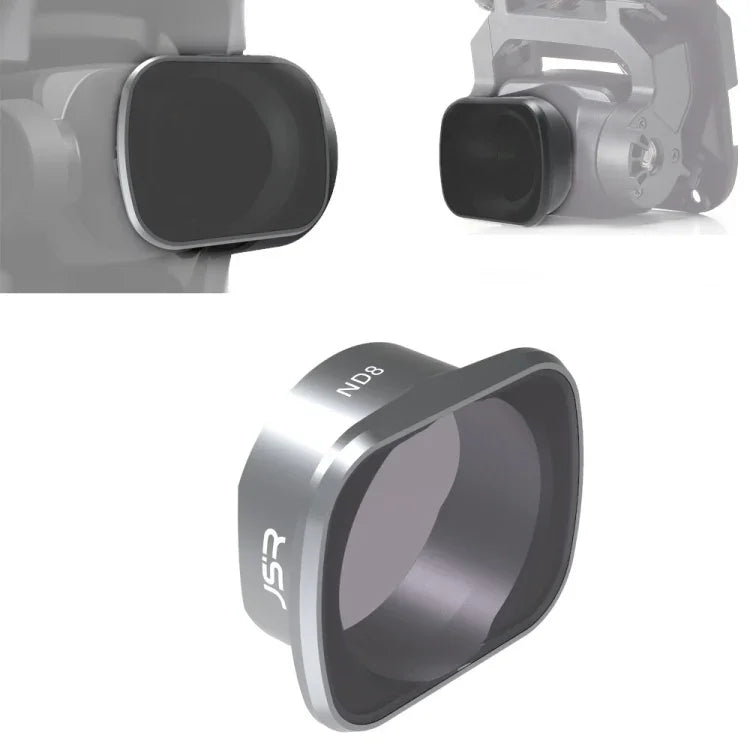 JSR KS DJI FPV用 ND8 レンズフィルター、アルミ合金フレーム、ND8