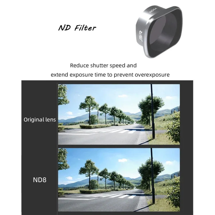 JSR KS DJI FPV用 ND8 レンズフィルター、アルミ合金フレーム、ND8
