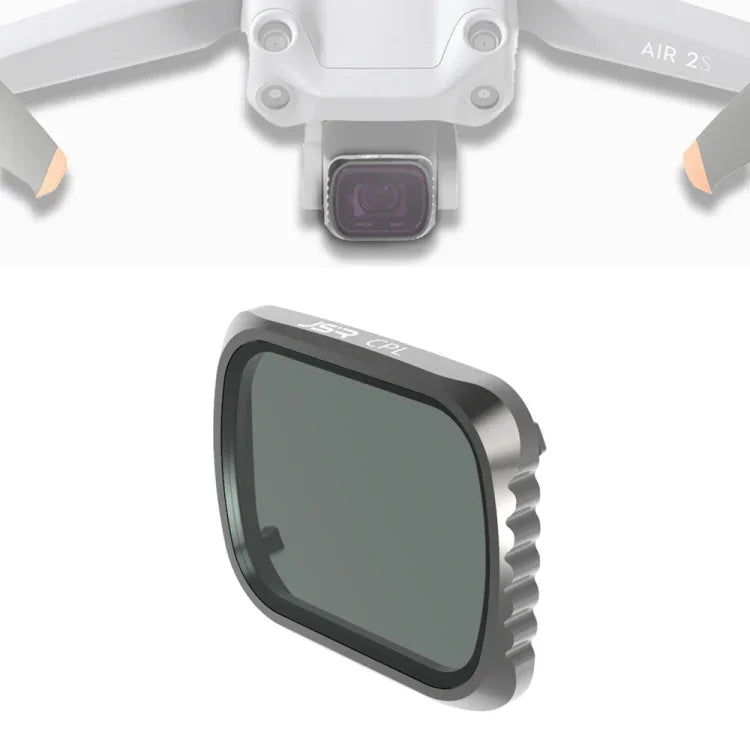JSR KS CPL レンズフィルター DJI Air 2S用 アルミフレーム, CPL
