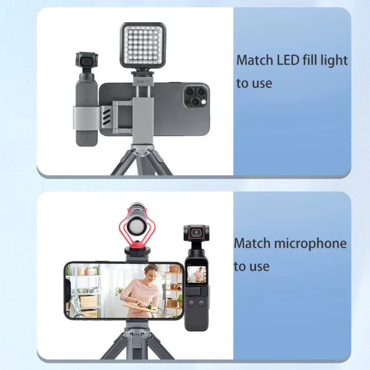 RUIGPRO スマートフォン固定クランプ 1/4インチ ホルダーマウントブラケット DJI OSMO Pocket / Pocket 2用