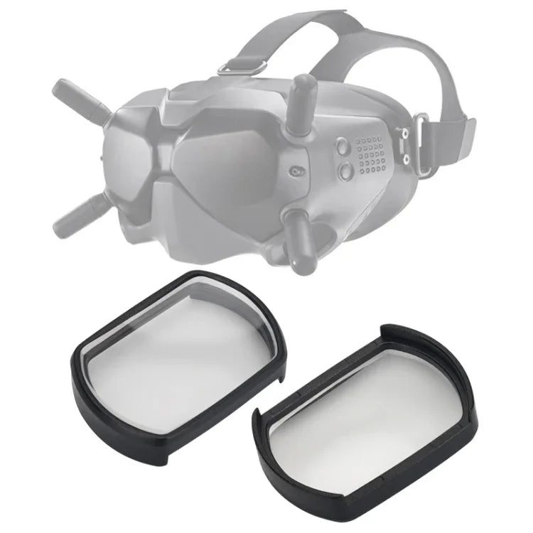 RCSTQ 2個セット 200度 近視メガネレンズ 視力矯正 非球面レンズ DJI FPVゴーグル V2用、200度
