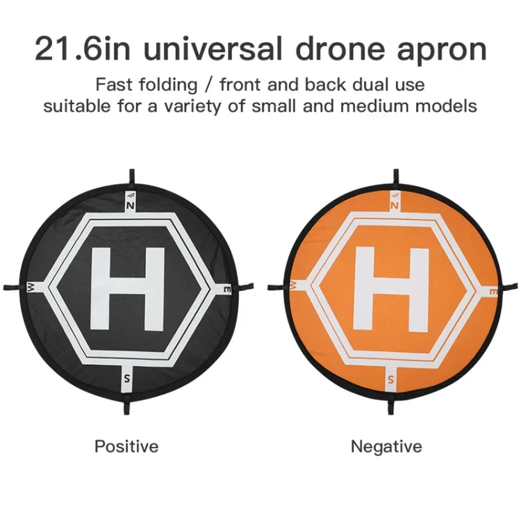 RCGEEK 55cm 丸型ポータブル駐車エプロン 折りたたみ式着陸パッド DJI Mavic Mini / Air 2S / FPV用、55cm 丸型