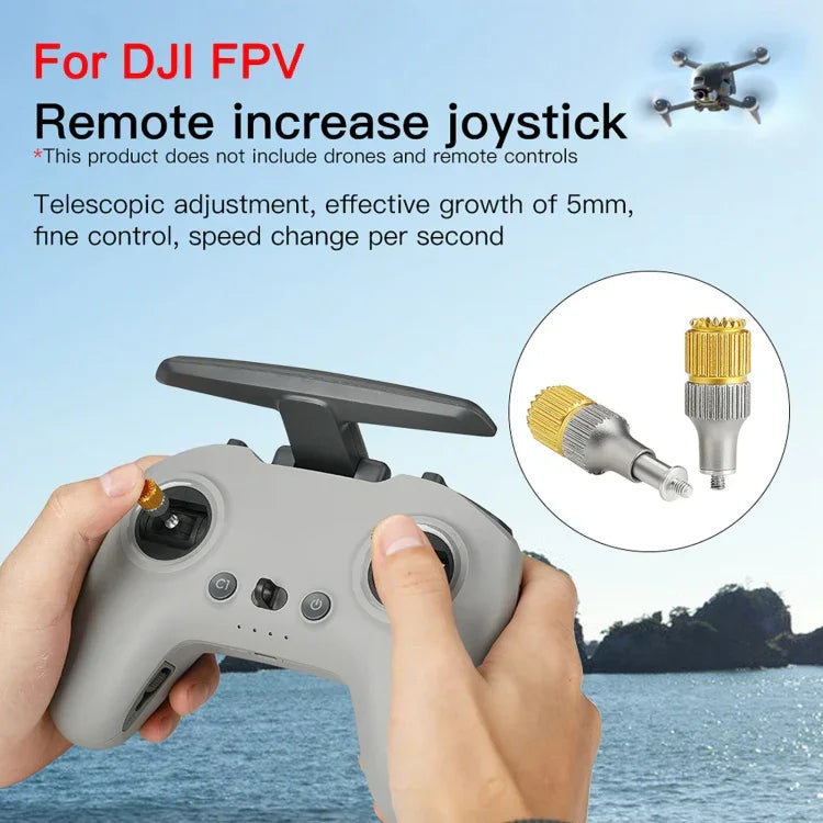 RCSTQ 二色伸縮式サムロッカージョイスティック DJI FPVコンボドローンリモコン用、DJI FPV用 二色