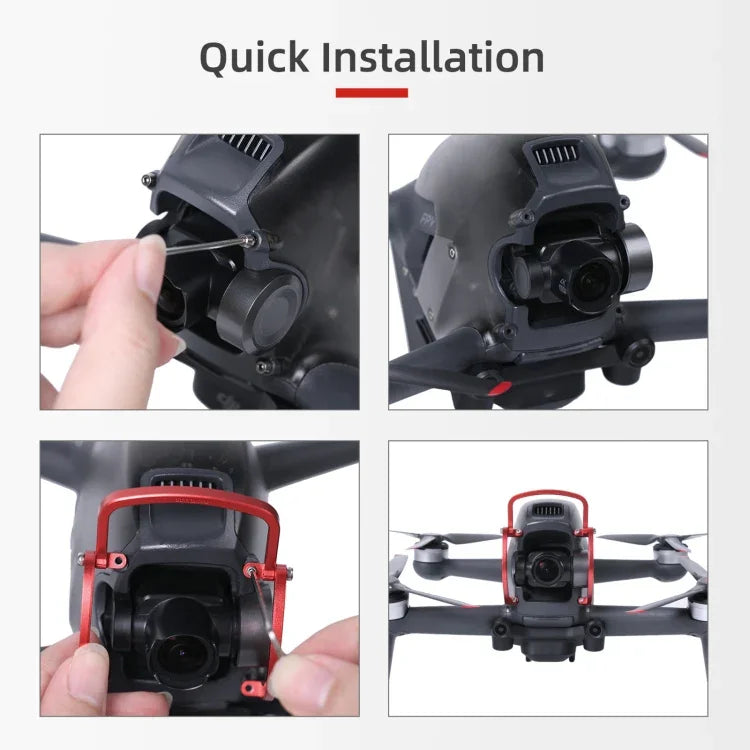 Sunnylife FV-Q9353 ジンバルバンパー 衝突防止 アルミ合金ガードプロテクター DJI FPV 用, FV-Q9353